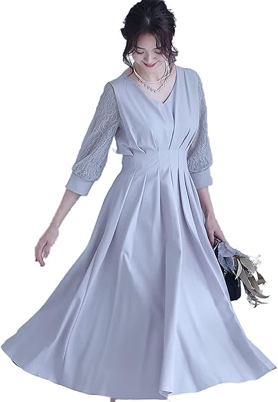 Amazon.co.jp: [プールヴー] ドレス ワンピース パーティードレス 結婚
